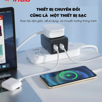 Củ Sạc nhanh Vihub F4 thiết bị chuyển đổi đa năng và cả sạc